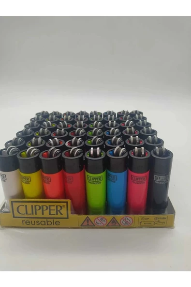 CLİPPER 48 Adet Reusable Pocet Çakmak
