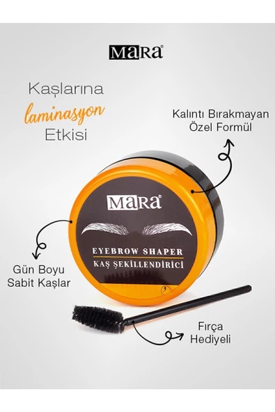 MARA MARA Eyebrow Shaper Kaş Şekillendirici Sabitleyici Fırça 50ml