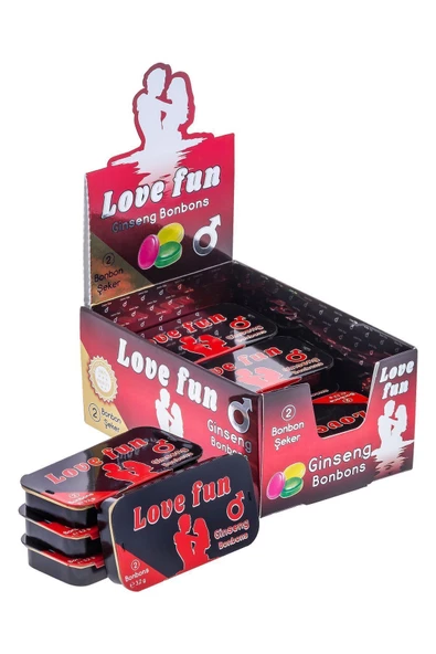 LOVEFUN Love Fun Bonbon Şeker 6 Teneke Kutu 12 Adet - 4