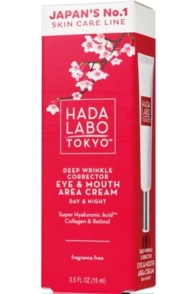 HADA LABO TOKYO HADA LABO TOKYO Göz Ve Ağız Çevresi Kırışıklık Karşıtı Krem 15 ml