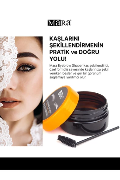 MARA MARA Eyebrow Shaper Kaş Şekillendirici Sabitleyici Fırça 50ml - 2