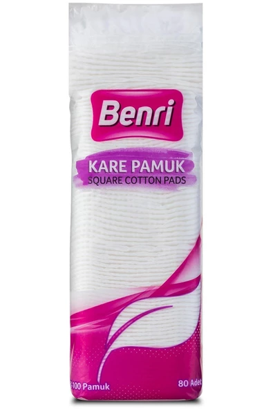 BENRİ BENRİ Marka: Kare Makyaj Temizleme Pamuğu 80 Adet Kategori: Pamuk & Disk