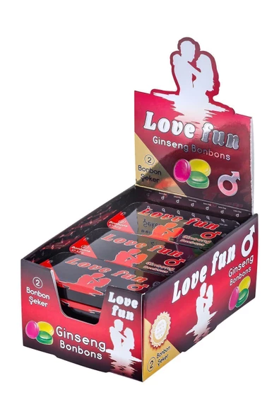 LOVEFUN Love Fun Bonbon Şeker 12 Teneke Kutu 24 Adet - 2