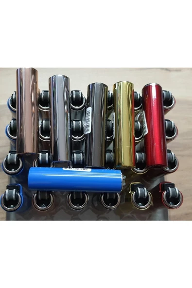 CLİPPER Metal Kılıflı Micro Çakmak Karışık Renkler 30 Adet - 2