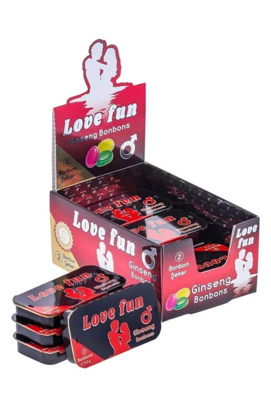 LOVEFUN Love Fun Bonbon Şeker 12 Teneke Kutu 24 Adet - 4