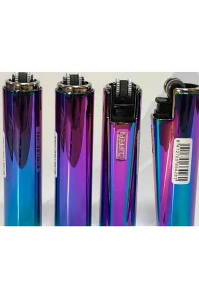 CLİPPER Metal Kılıflı Micro Gökkuşağı Çakmak 30 Adet - 2