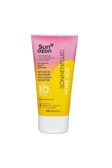 SUNOZON SUNOZON Güneş Koruyucu Yüz Kremi Q10 SPF 30 Hassas Cilt 50 ml