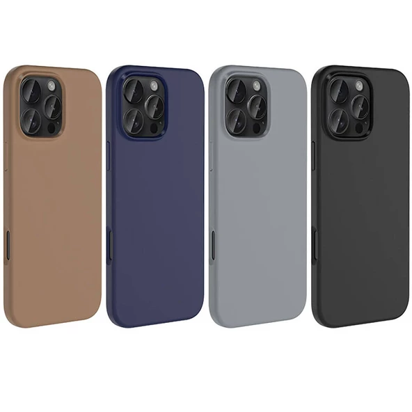 iPhone 16 Pro Kılıf Magsafe Şarj Özellikli Sıvı Teknolojili Silinebilir Sert Kivi Kapak - 2