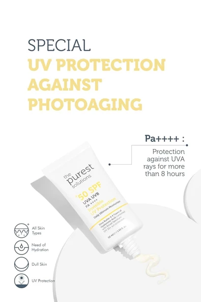 The Purest Solutions The Purest Solutions Yüksek Koruma Ve Nemlendirici Etkili Güneş Koruyucu Krem Spf 50, 50 Ml - 7