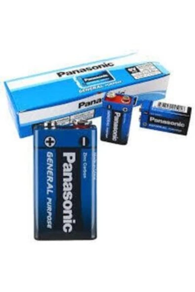 PANASONIC Pil 9V Kare Pil Panasonic-Atc Tekli