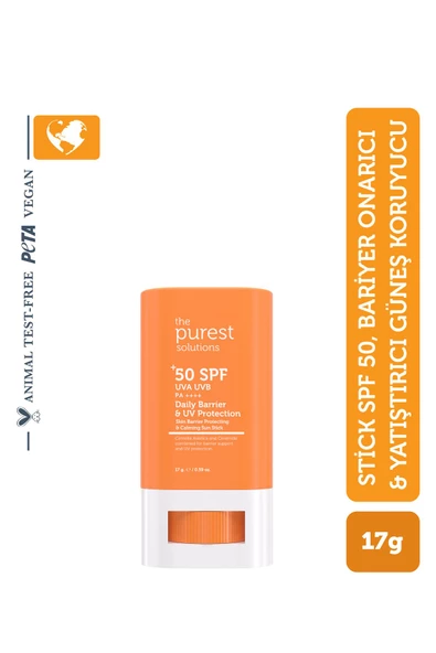 THE PUREST SOLUTİONS THE PUREST SOLUTİONS Stick SPF 50, Bariyer Onarıcı & Yatıştırıcı Güneş Koruyucu