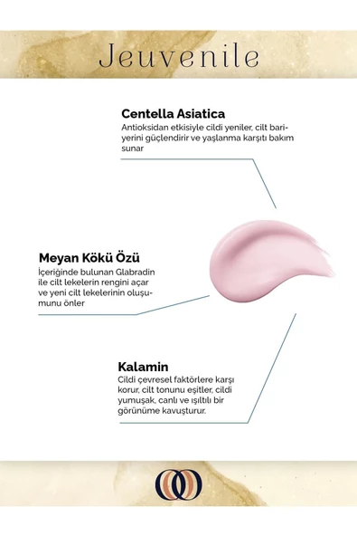 JEUVENİLE JEUVENİLE SPF 50+ Pembe Güneş Kremi - Renk Tonu Eşitleyici (Centella Asiatica, Meyan Kökü Özü, Kalamin) - 5
