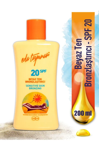 EDA TAŞPINAR EDA TAŞPINAR Beyaz Ten Bronzlaştırıcı Spf 20 Krem (losyon) - 200 Ml