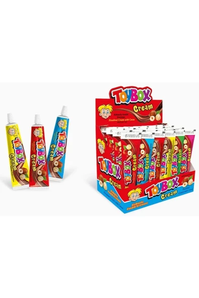 TOYBOX Cream Tüp (Kakaolu Fındık Kreması) 30 Gr*24 Adet