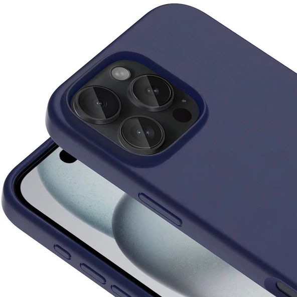 iPhone 16 Pro Kılıf Magsafe Şarj Özellikli Sıvı Teknolojili Silinebilir Sert Kivi Kapak - 4