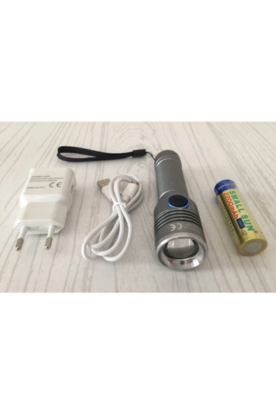 POWERDEX Metal Şarz Edilebilinir El Feneri Pd-6007 - 2