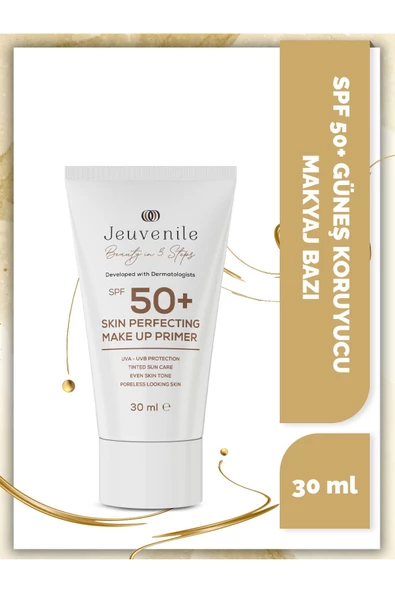 JEUVENİLE JEUVENİLE SPF 50+ Skin Perfecting Primer Makyaj Bazı - Gözenek Gizleyici, Güneş Koruyucu (UVA-UVB Protection)