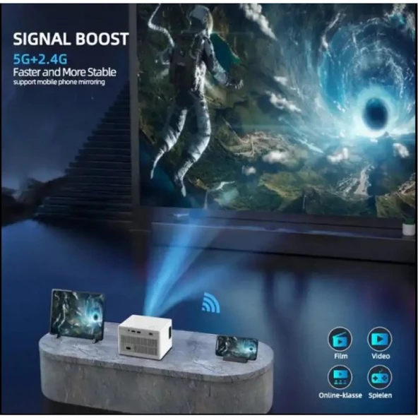 Yoosee Akıllı Tv Projektör 1080P 4K FULL HD Android - 4