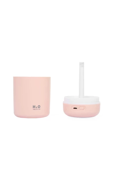 H2o Humidifier Işıklı 300 Ml Ultrasonik Oda Hava Ortam Nemlendirici Ve Aroma Difüzörü - 3