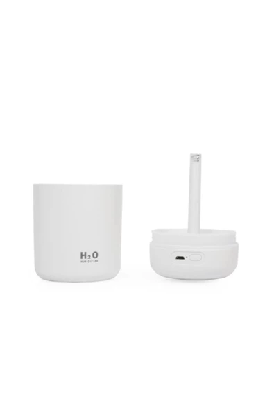 H2o Humidifier Işıklı 300 ml Ultrasonik Oda Hava Ortam Nemlendirici ve Aroma Difüzörü - 3