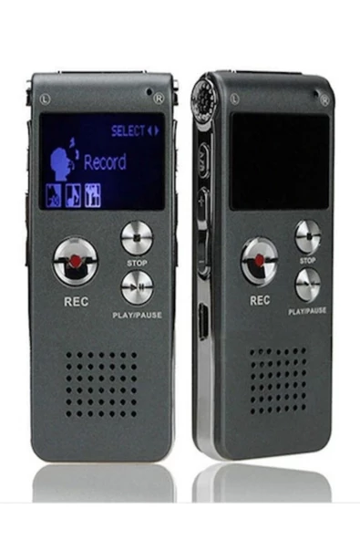 Hs-27 Profesyonel Dijital Voice Recorder Ses Kayıt Cihazı 8 Gb Hafıza Mp3 Çalar