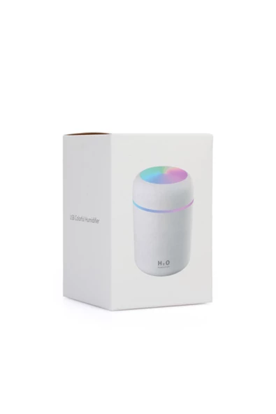 H2o Humidifier Işıklı 300 Ml Ultrasonik Oda Hava Ortam Nemlendirici Ve Aroma Difüzörü - 4