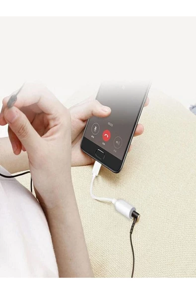 Type-C To Aux 3.5mm Kulaklık Çevirici Dönüştürücü Adaptör Usb-C Adaptör 1.kalite Siyah - 4