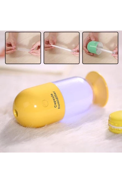 Hava Nemlendirici Buhar Makinesi 120ml Ultrasonik Kapsül Model Anti Stres - 2