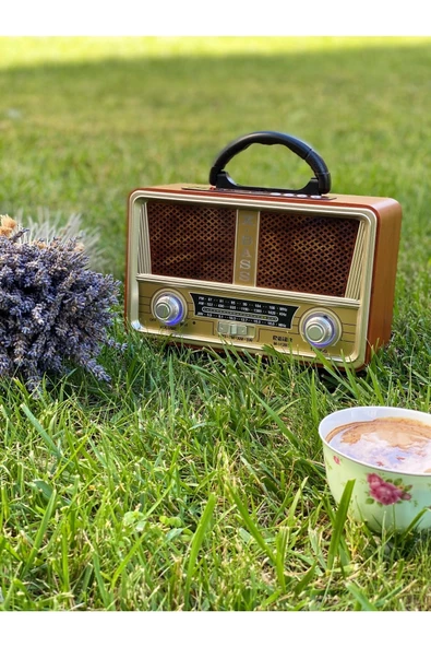 M-112bt Şarjlı Nostaljik Bluetooth Fm Radyo Usb/sd/mp3 - 2