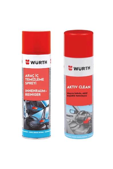 Würth Aktif Temizleme Köpüğü 500ml Araç Içi Bakım Spreyi 500 ml