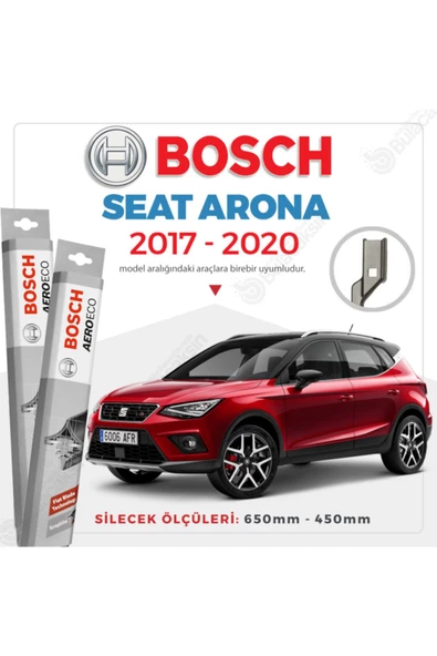 Bosch Aeroeco Seat Arona 2017 - 2020 Ön Muz Silecek Takımı