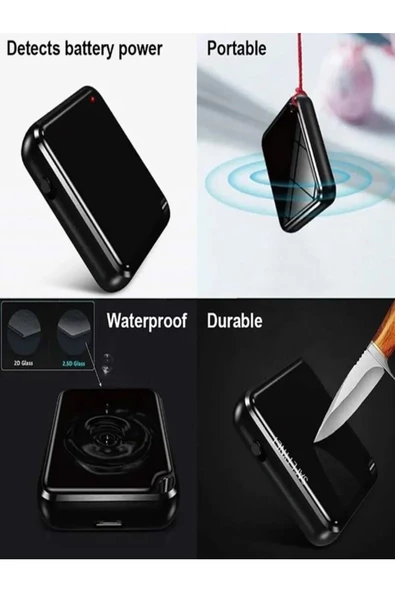 KB55 Kulaklık Hediyeli Ultra Ince Mp3 Player Müzik Çalar ve Ses Kayıt Cihazı 16GB - 4