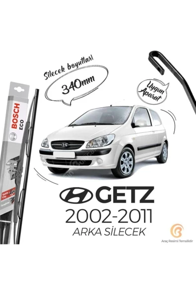 Bosch Eco Hyundai Getz 2002 - 2011 Arka Silecek