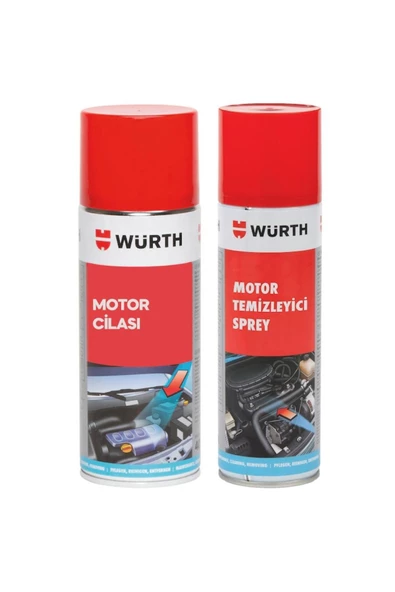 Würth Motor Temizleyici Sprey 500 ml Koruma Cilası 400 ml