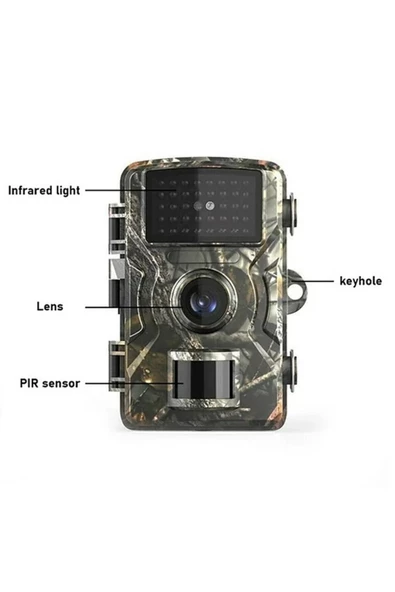 Fotokapan Kamera 16mp Full Hd 1080p Gece Görüşlü 2 Inç Lcd Ekran Su Geçirmez - 4