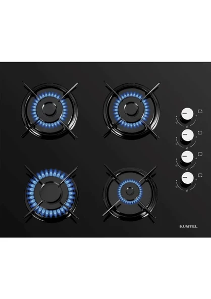 Kumtel Turbo Kristal Siyah Cam Ankastre Set (Da6-830 Davlumbaz + Ko-40 Tahdf Ocak + B66-Sf2 Fırın) - 4