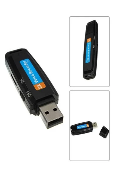 16 Gb Dahili Hafızalı Usb Flash Bellek Şeklinde Ses Kayıt Cihazı - 2