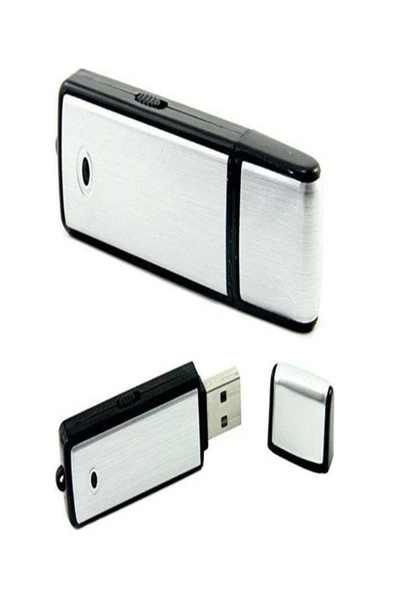 Ses Kayıt Cihazı Kristal Mikrofonlu 16 Gb Usb Görünümlü Ev Işyeri Dinleme Cihazı - 5