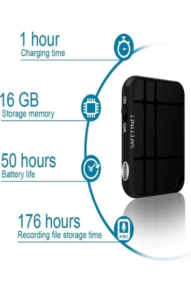 Kulaklık Hediyeli Ultra Ince Mp3 Player Müzik Çalar ve Ses Kayıt Cihazı 16GB - 3