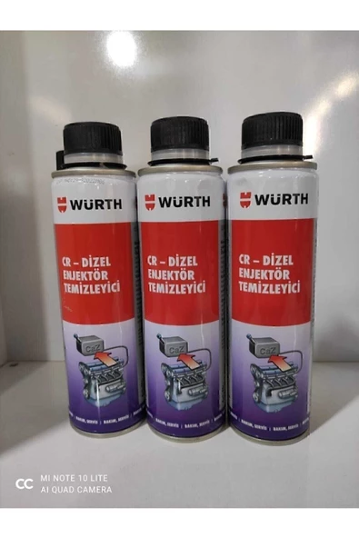 Würth Dizel Enjektör Temizleyici 300 Ml 3 Adet