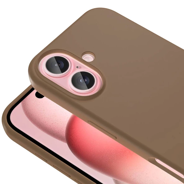 iPhone 16 Kılıf Magsafe Şarj Özellikli Sıvı Teknolojili Silinebilir Sert Kivi Kapak - 4