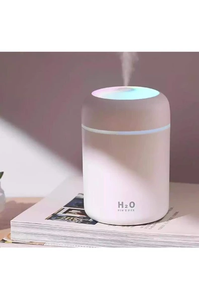 H2o Humidifier 300 ml Ulrasonik Hava Nemlendirici Buhar Makinesi Ve Aroma Difüzörü