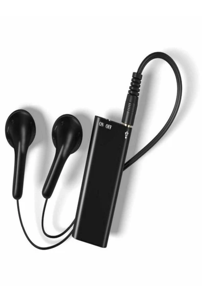 16 Gb Hafızalı Dünyanın En Küçük Ses Kayıt Cihazı 24 Saat Kayıt Dinleme1 Cihazı Kristal Mikrofonlu - 5