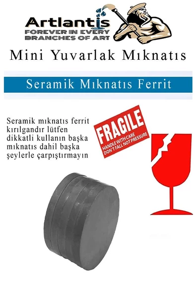Yuvarlak Mıknatıs Mini 150 Adet 15x3 mm Mini Mıknatıs Seramik Kömür Mıknatıs Nişan Düğün Sünnet Çok Amaçlı Süsleme Mıknatıs - 3