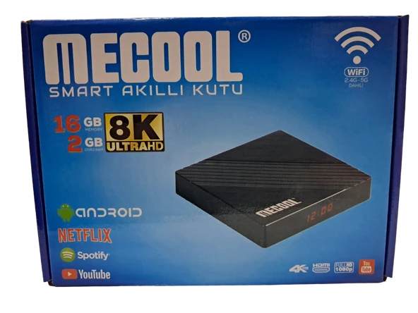 MECOOLL Box 8K 2gb Ram- 16gb Hafıza Android9 TV Box Media Player