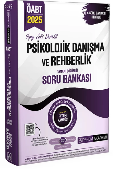 Pegem Yayınları 2025 KPSS ÖABT Psikolojik Danışma ve Rehberlik Soru Bankası