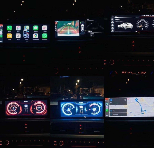 BMW E90 I Drive Anroid NBT 4 Ram 64 Hafıza Qualcomm İşlemci Kablosuz CarPlay - 5