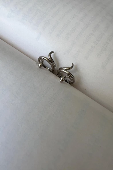 SNAKE ALTIN KAPLAMA KÜPE - 5