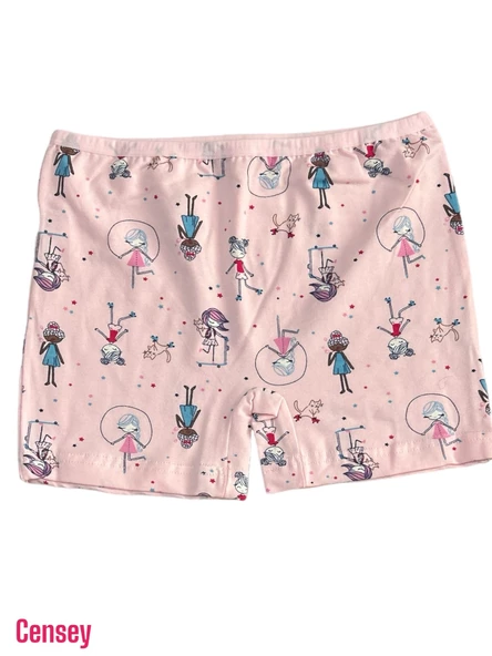 CENSEY Kız Çocuk %100 Pamuklu Atlet,Külot ve Boxer 3 ü Bir Arada Set