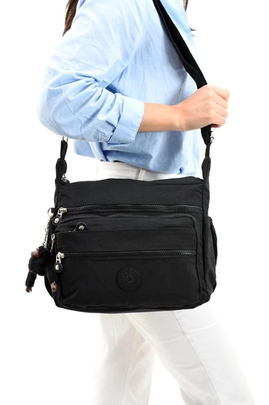 Klinkır Omuz Çantası Çapraz Askılı Postacı Çanta Çok Cepli Günlük Kullanıma Uygun 30*23 Cm - 11